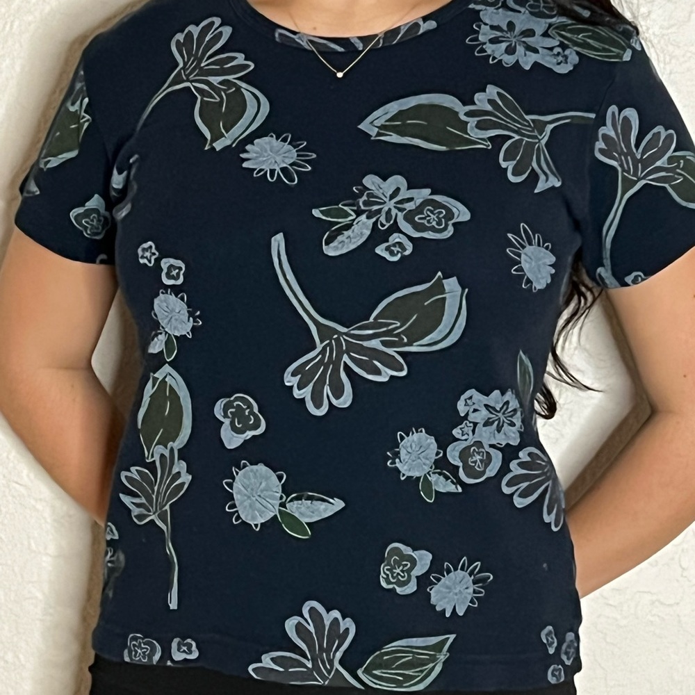 Vintage Hawaiian Print Vacation Summer Short sleeve T-Shirt